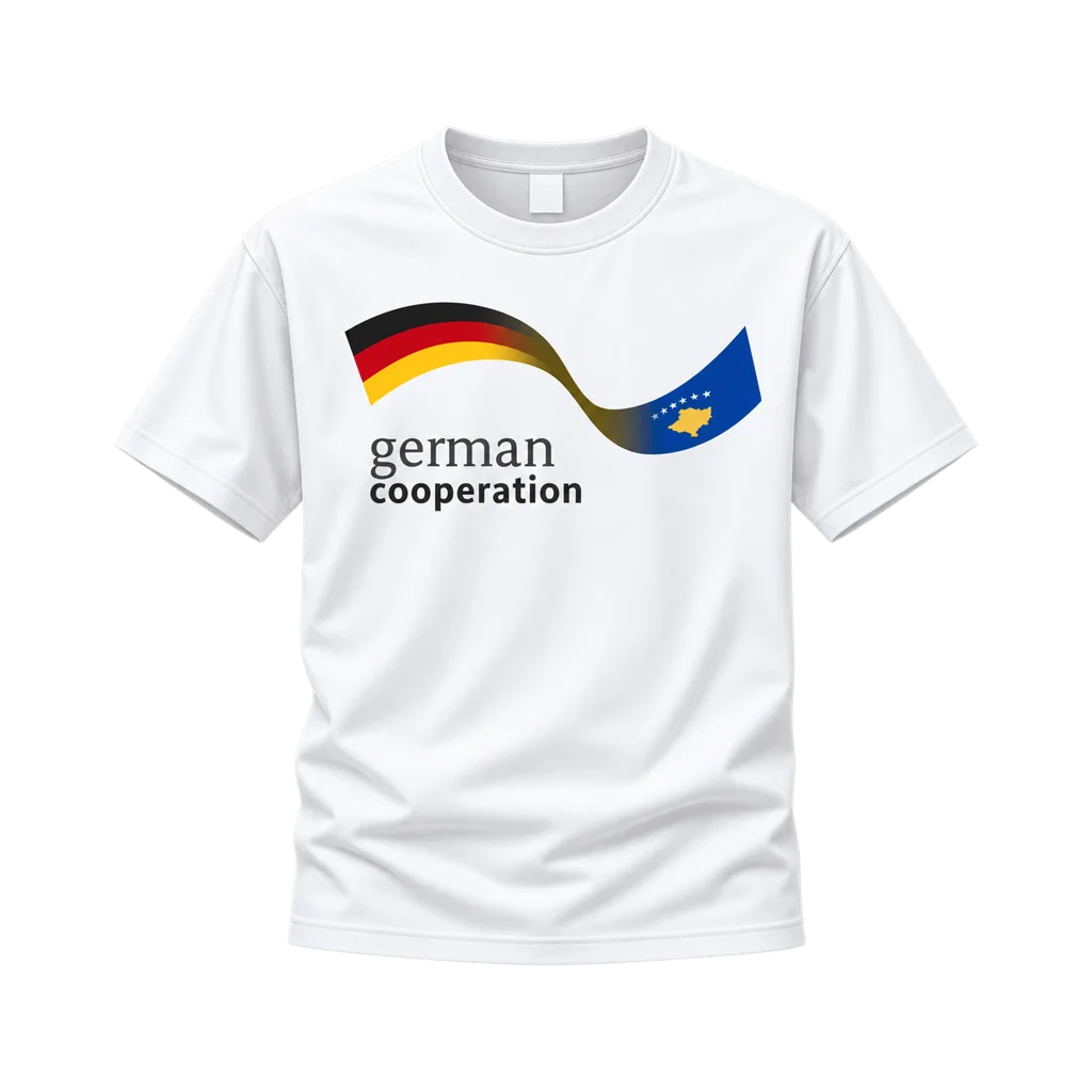 German Cooperation Wavy Flags T-Shirt
