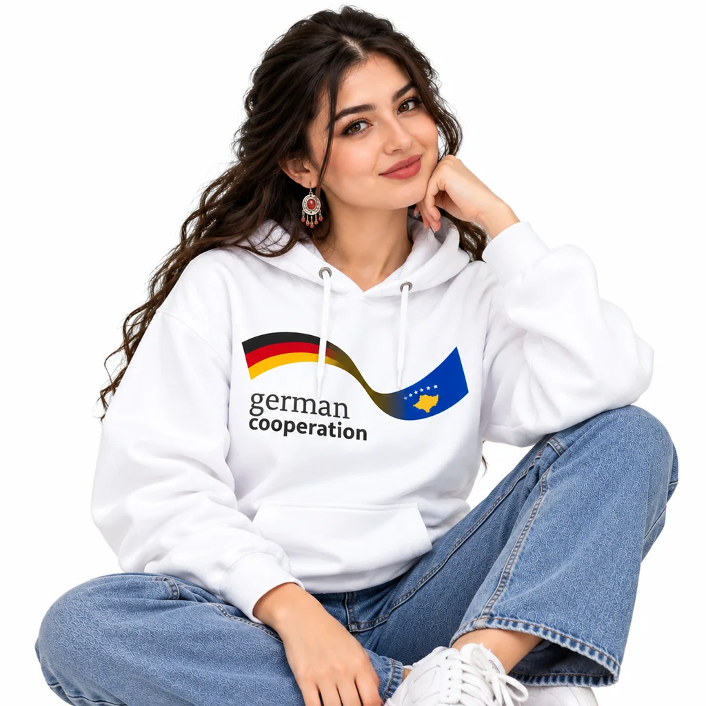 German Cooperation Wavy Flags Hoodie