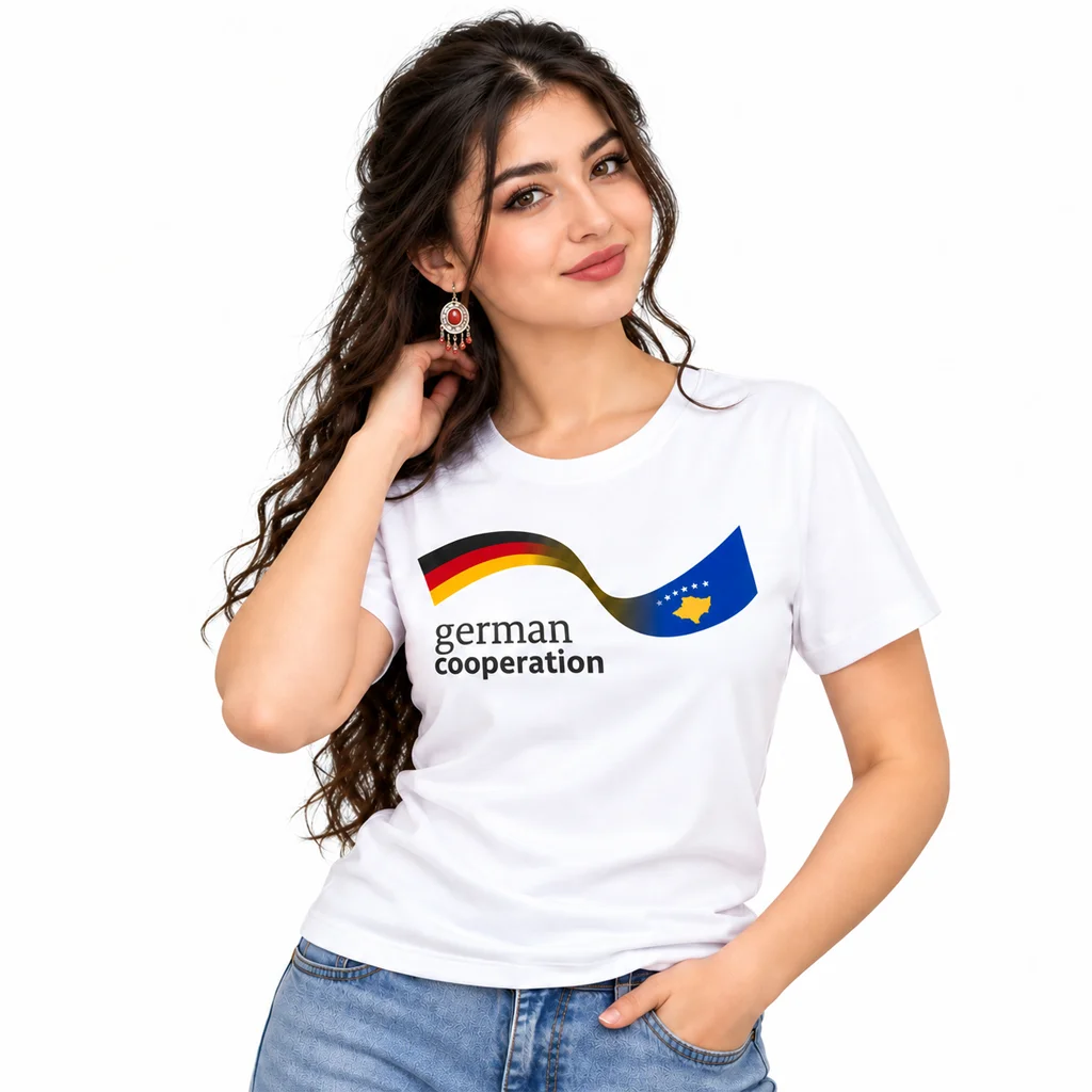 German Cooperation Wavy Flags T-Shirt