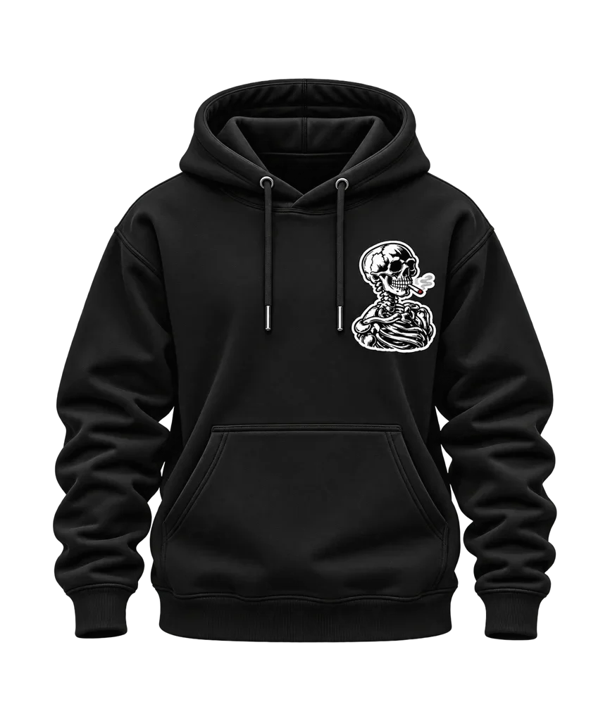 Ghost Rider Smoking Skeleton Dual-Print Hoodie