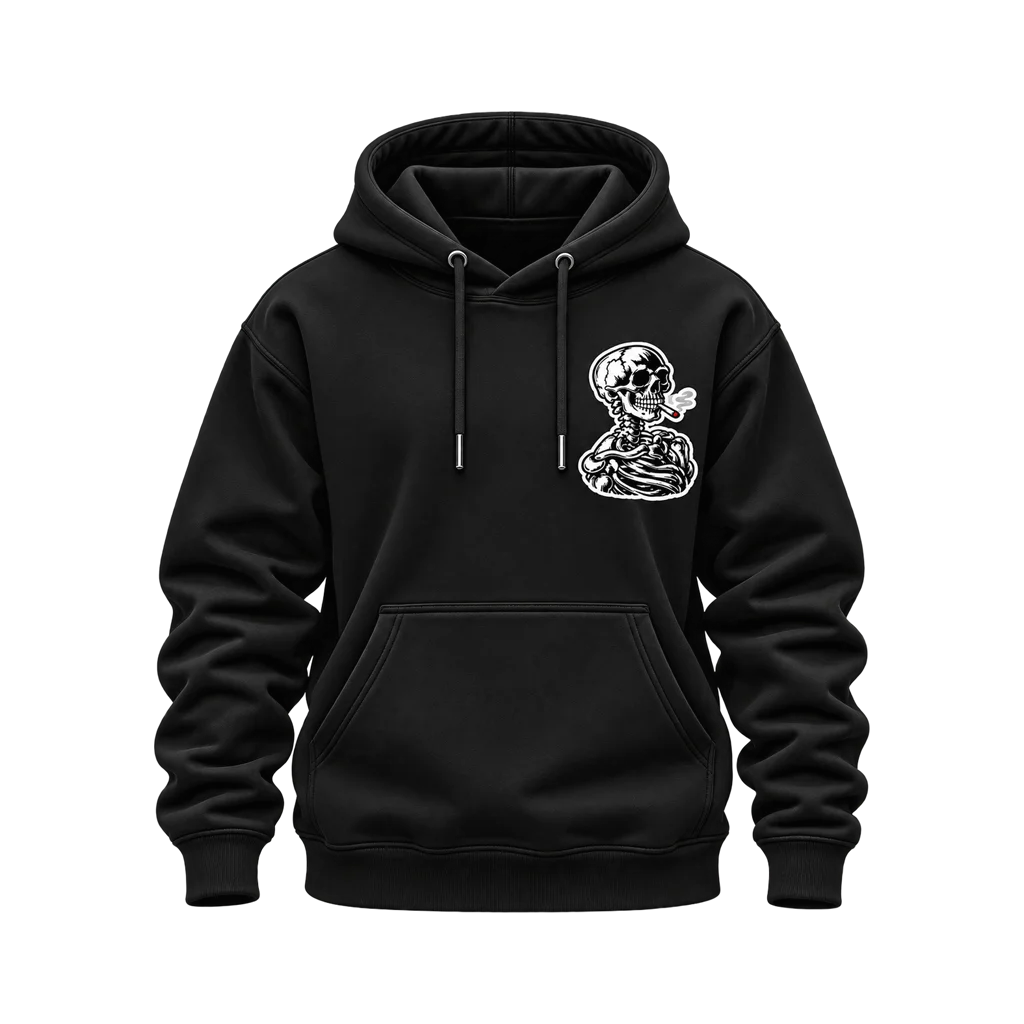 Ghost Rider Smoking Skeleton Dual-Print Hoodie
