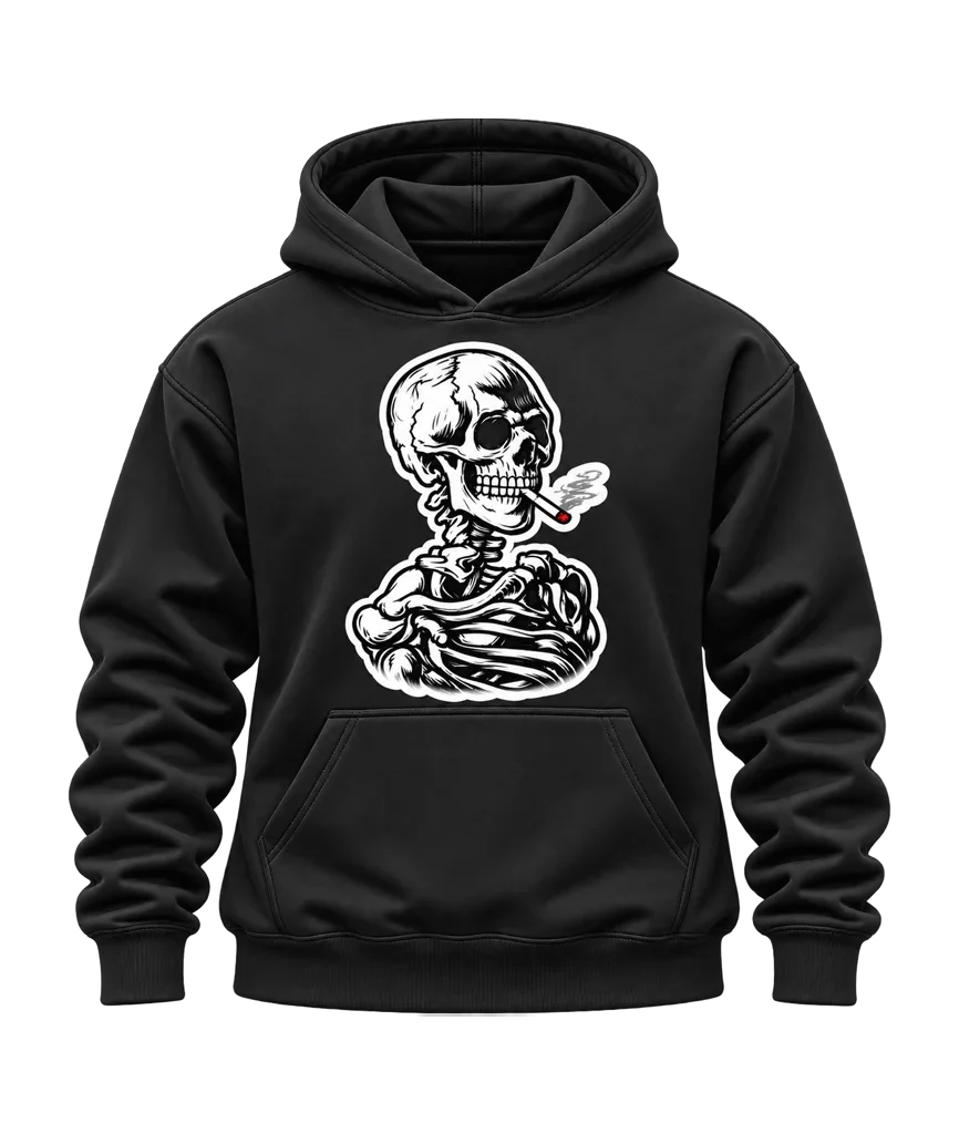 Ghost Rider Smoking Skeleton Hoodie