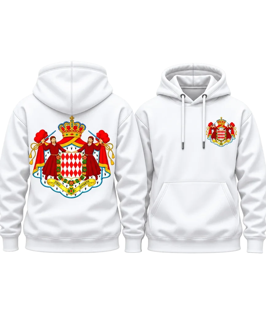 Grace of Monaco Royal Coat of Arms Dual-Print Hoodie