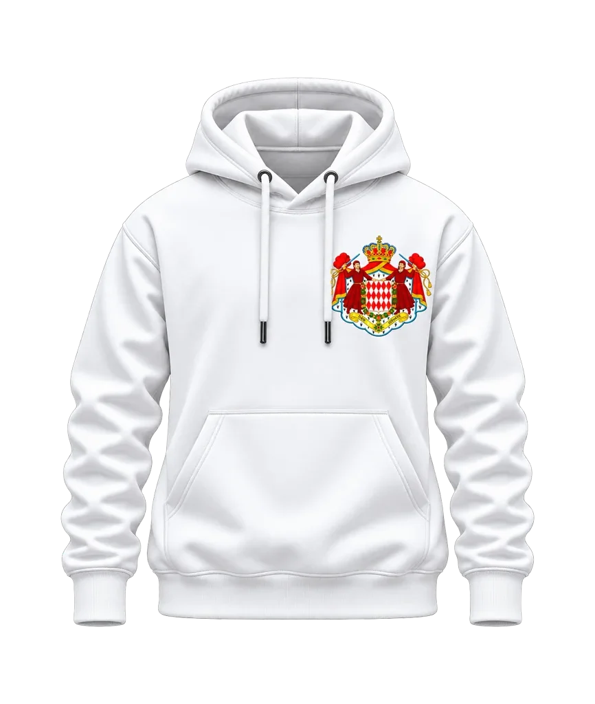 Grace of Monaco Royal Coat of Arms Dual-Print Hoodie