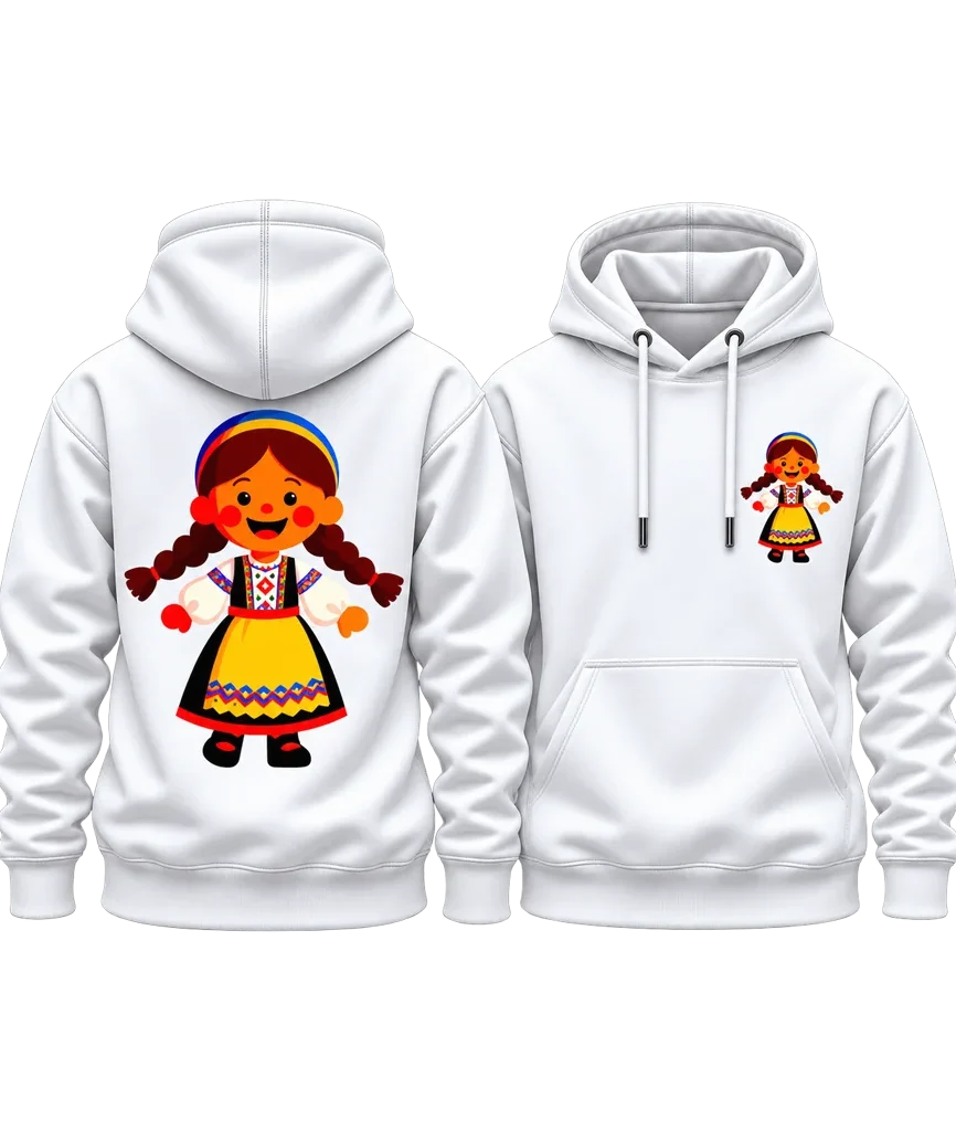 Heidi Alps Anime Folk Doll Dual-Print Hoodie