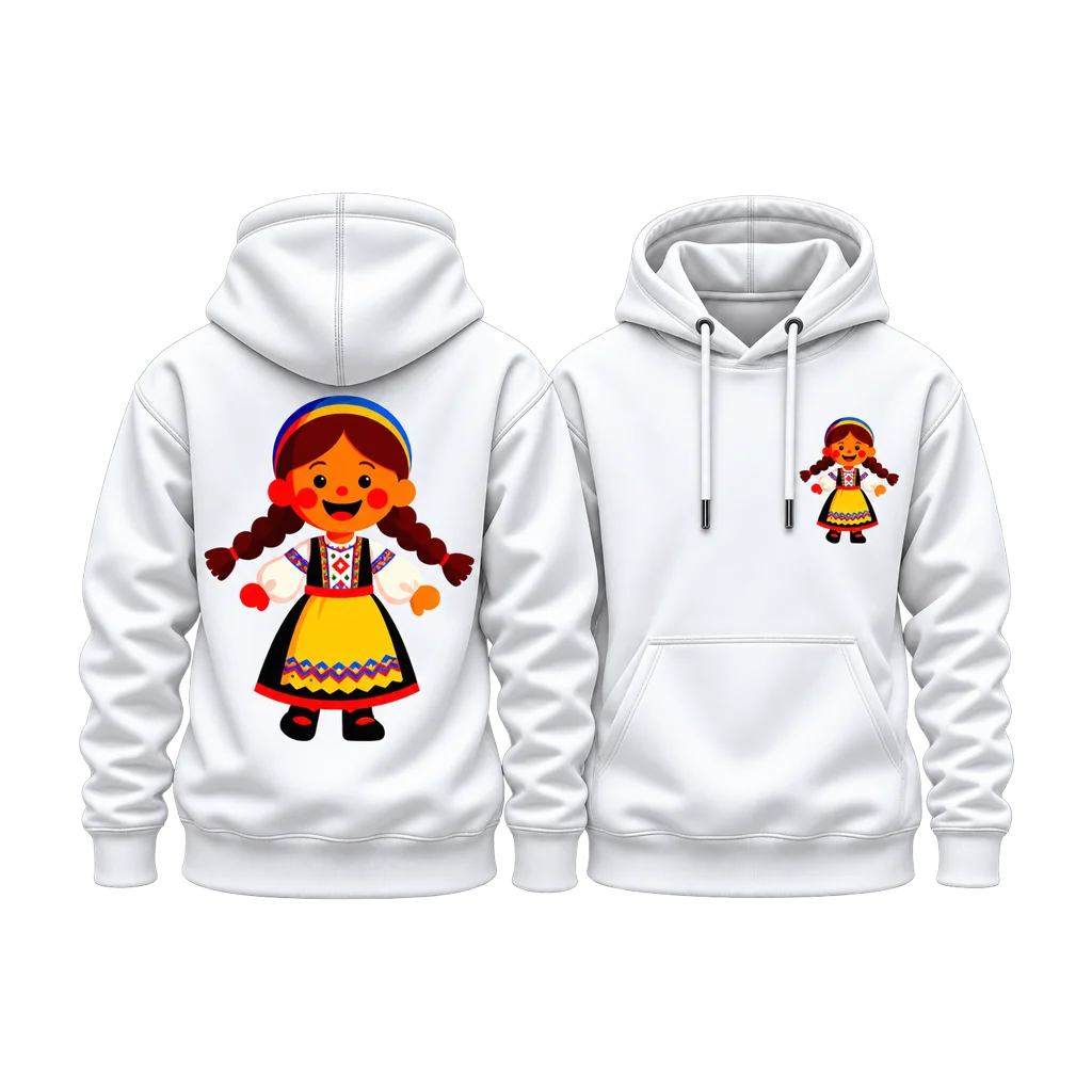 Heidi Alps Anime Folk Doll Dual-Print Hoodie