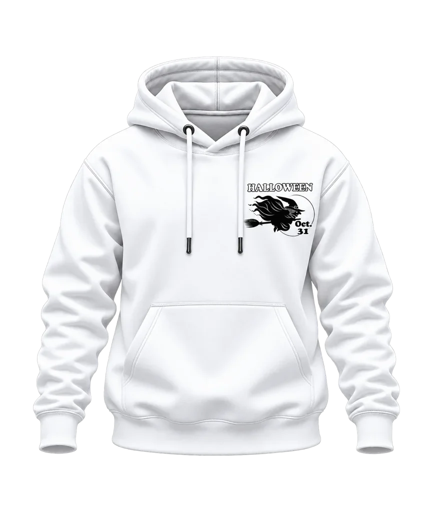Hocus Pocus Flying Witch Oct 31 Dual-Print Hoodie
