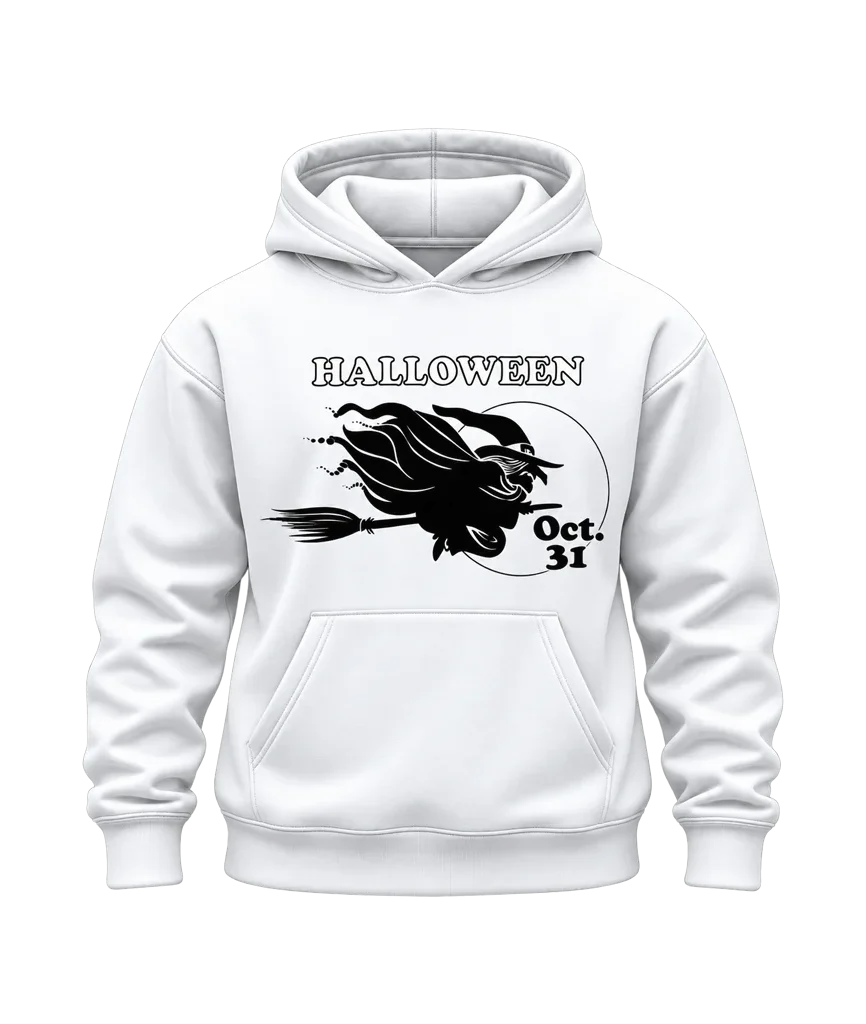 Hocus Pocus Flying Witch Oct 31 Hoodie