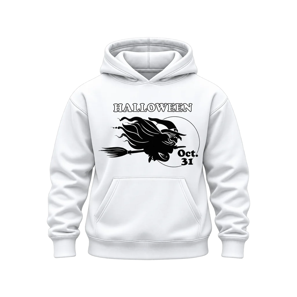 Hocus Pocus Flying Witch Oct 31 Hoodie