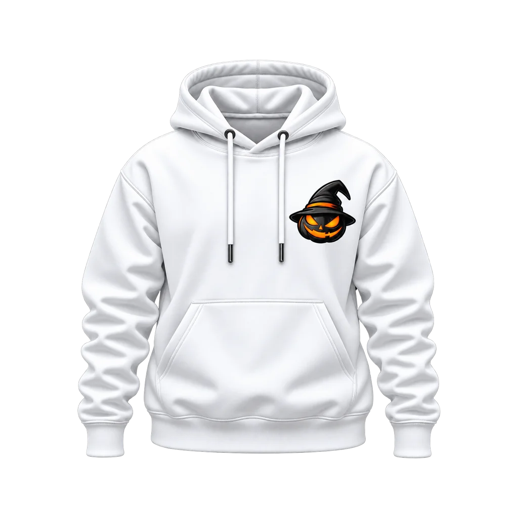 Hocus Pocus Witch Hat Black Pumpkin Dual-Print Hoodie