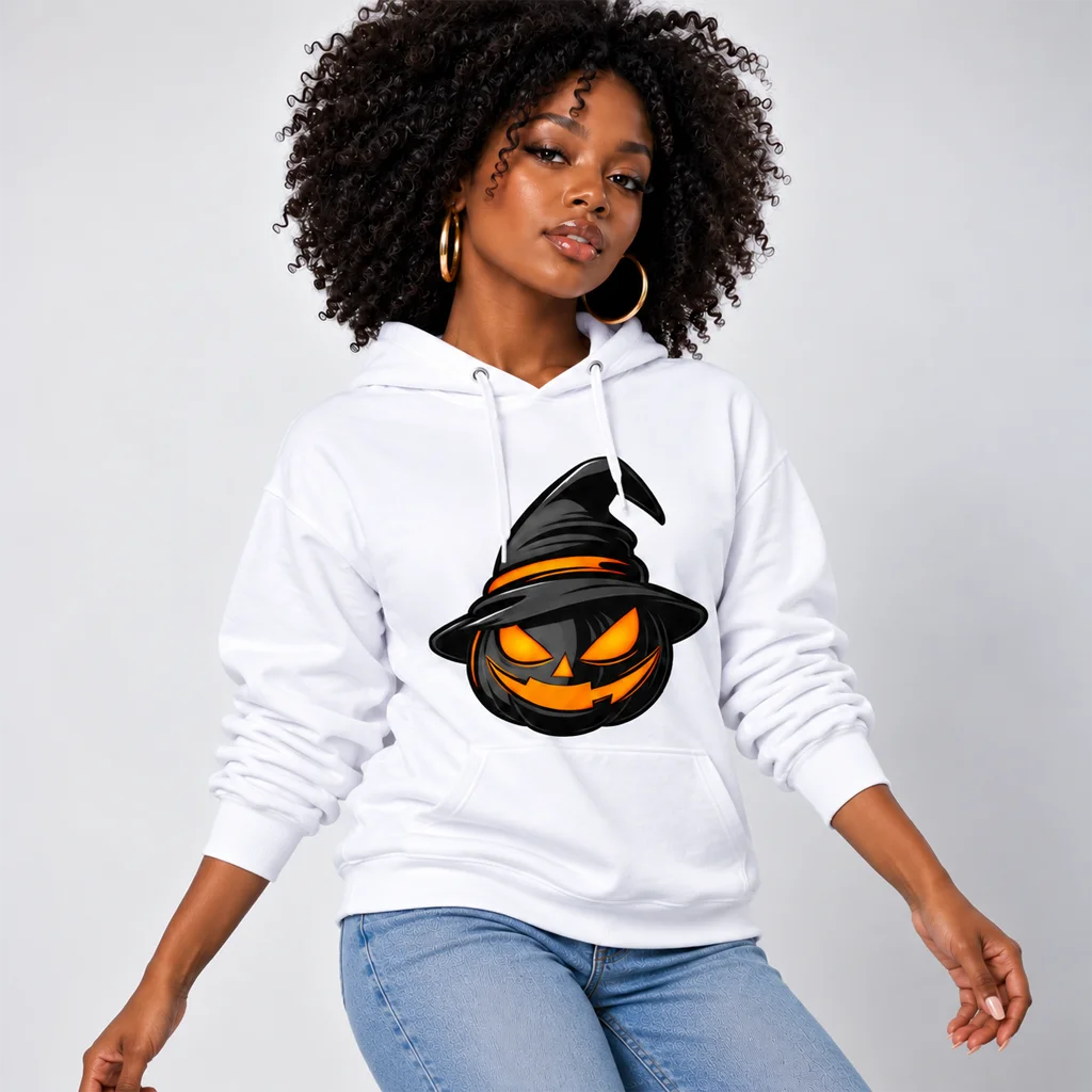 Hocus Pocus Witch Hat Black Pumpkin Hoodie