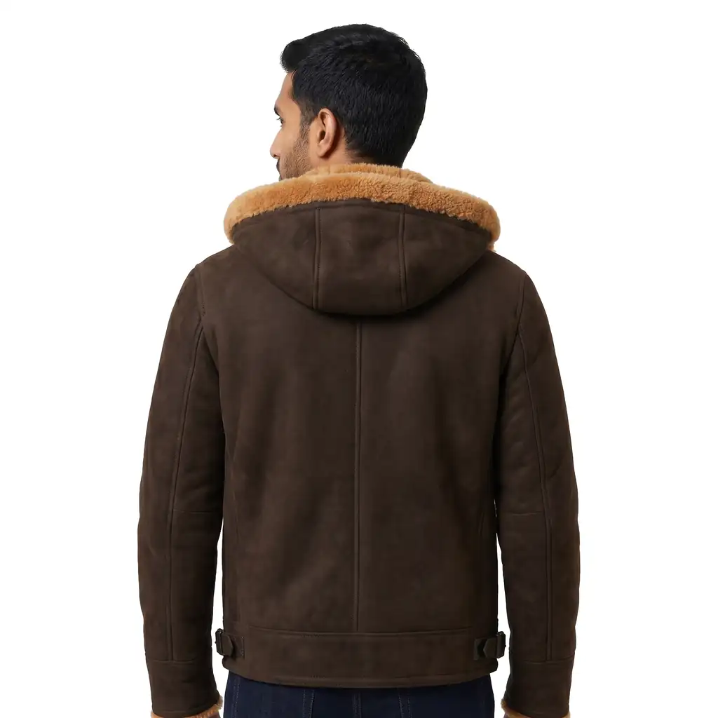 Hooded Shearling Jacket