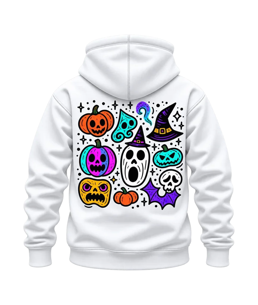 Invincible Halloween Doodle Monster Mashup Dual-Print Hoodie