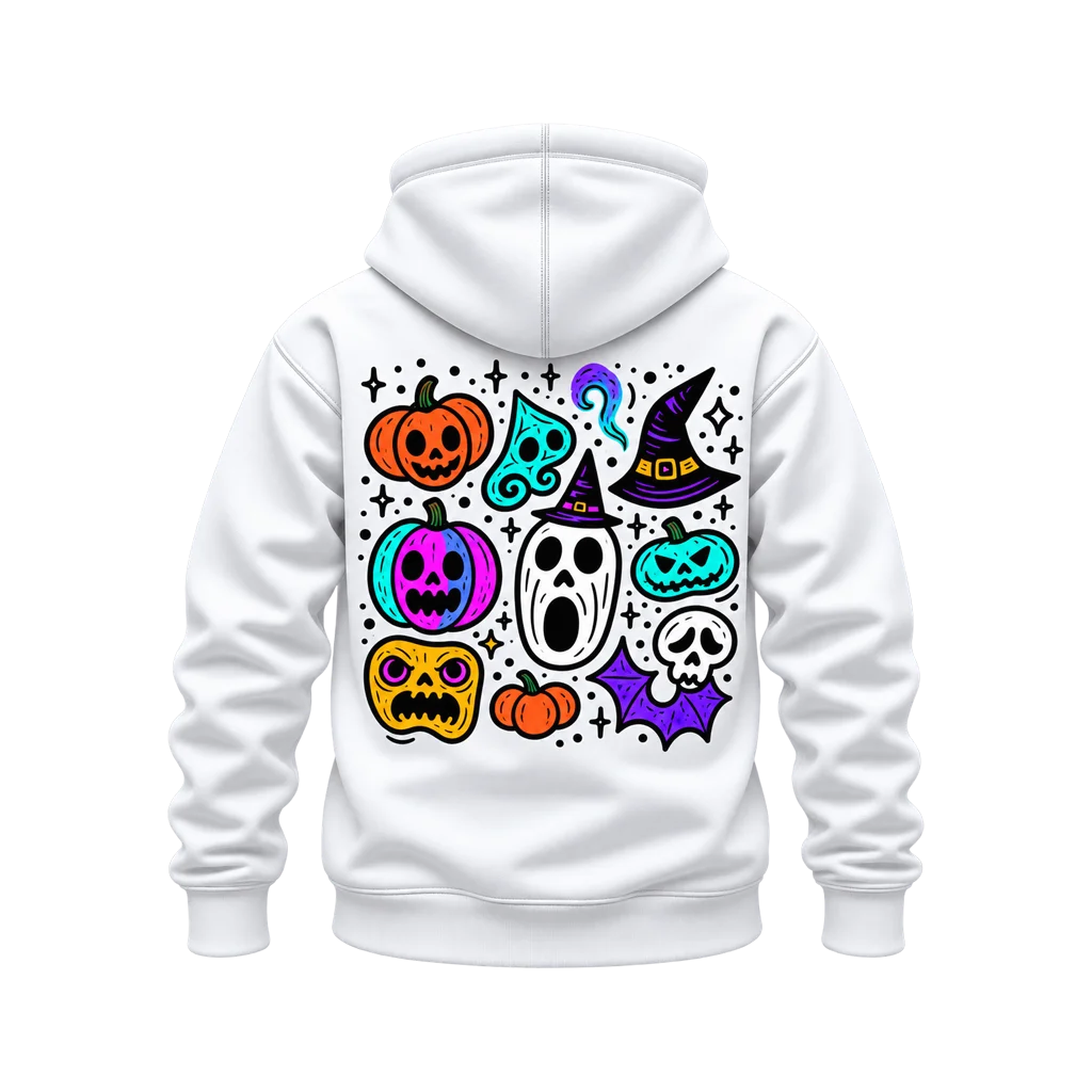 Invincible Halloween Doodle Monster Mashup Dual-Print Hoodie