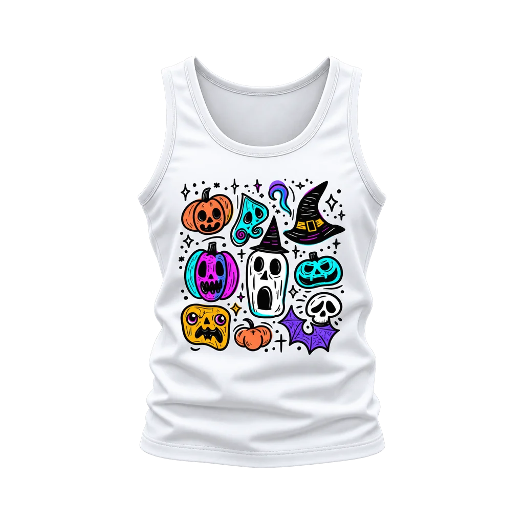 Invincible Halloween Doodle Monster Mashup Tank Top