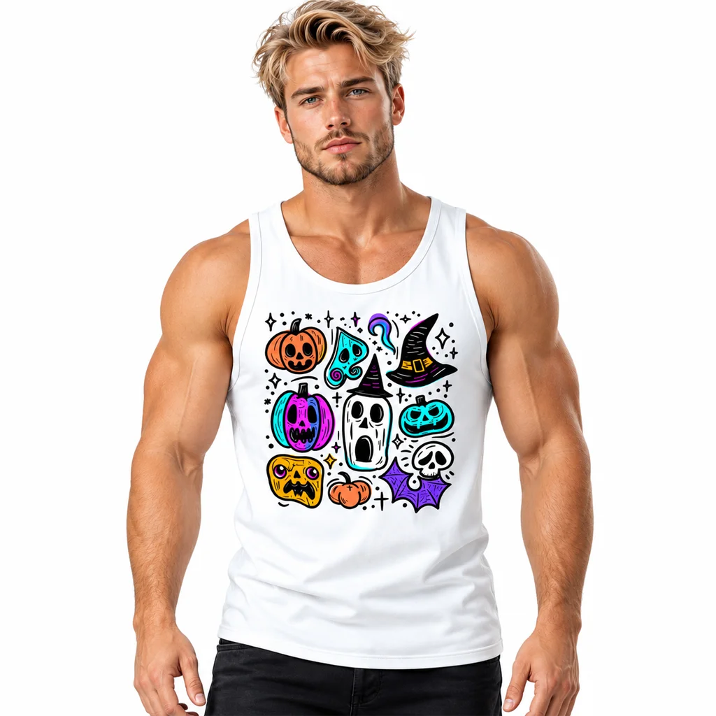 Invincible Halloween Doodle Monster Mashup Tank Top