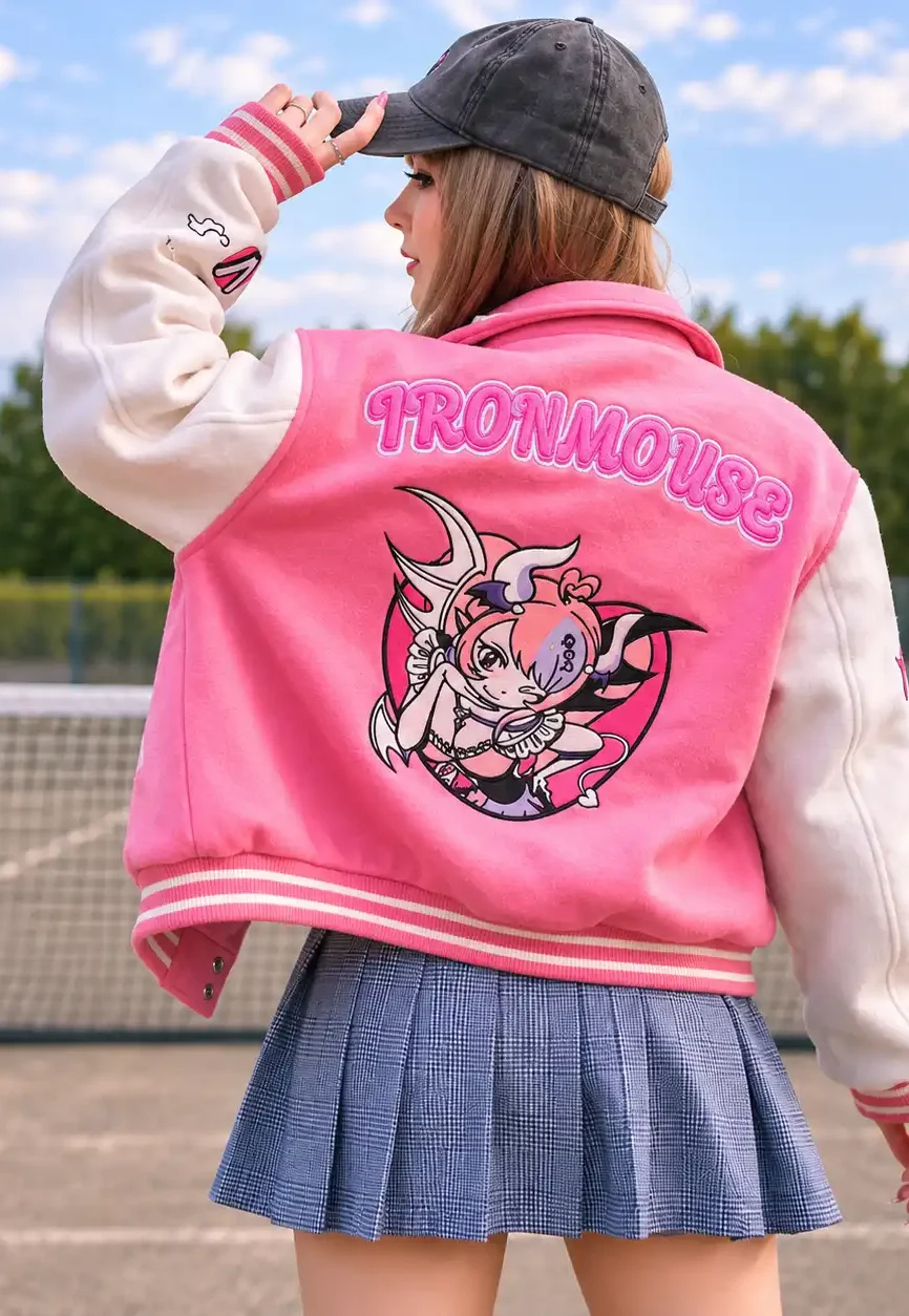 Ironmouse VTuber Anime Varsity Jacket
