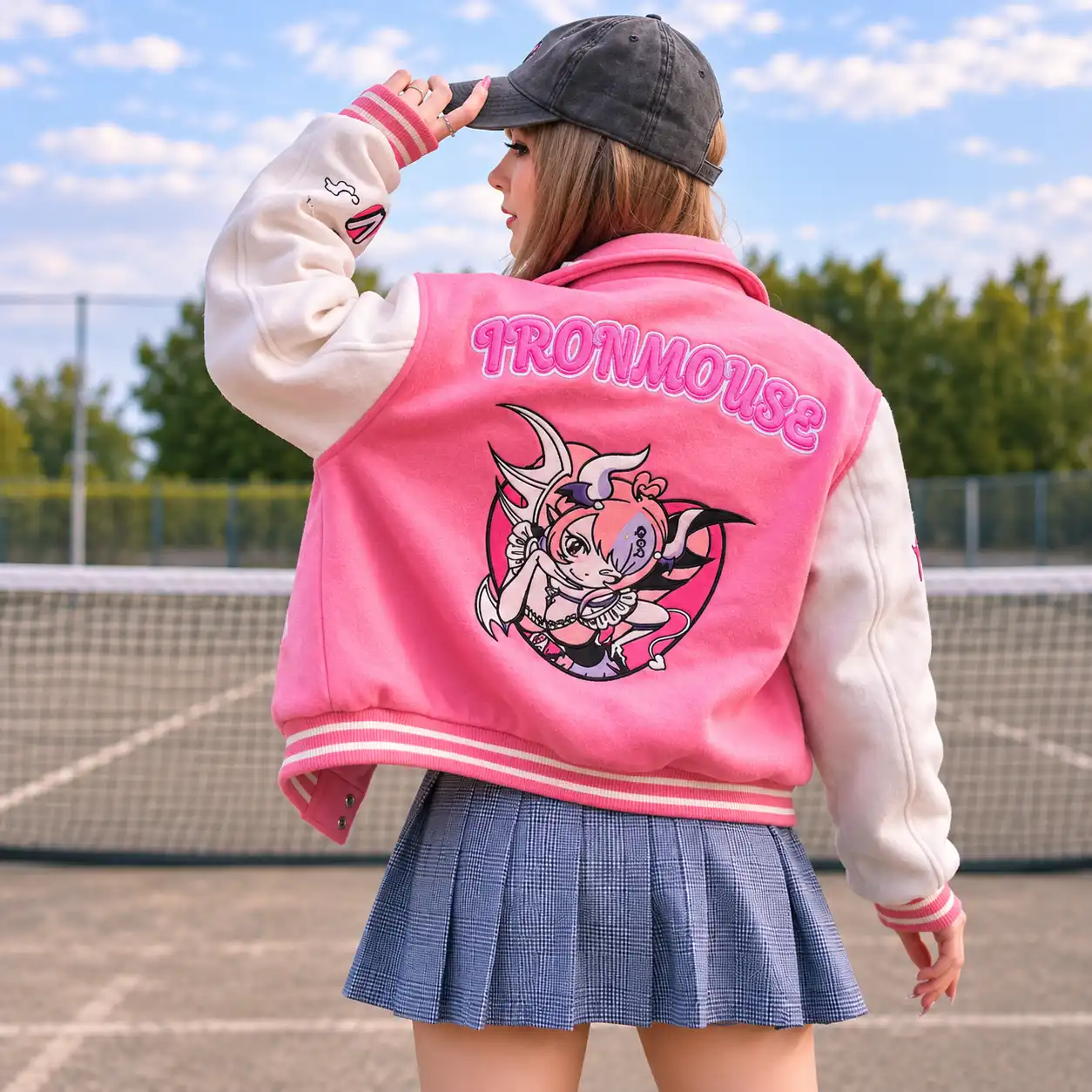 Ironmouse VTuber Anime Varsity Jacket
