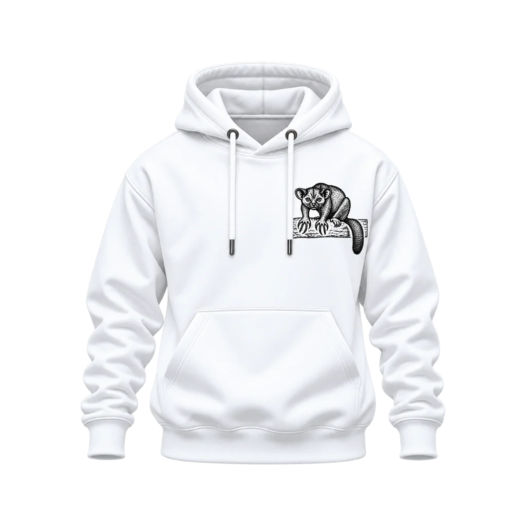 Madagascar Aye-Aye Sketch Dual-Print Hoodie