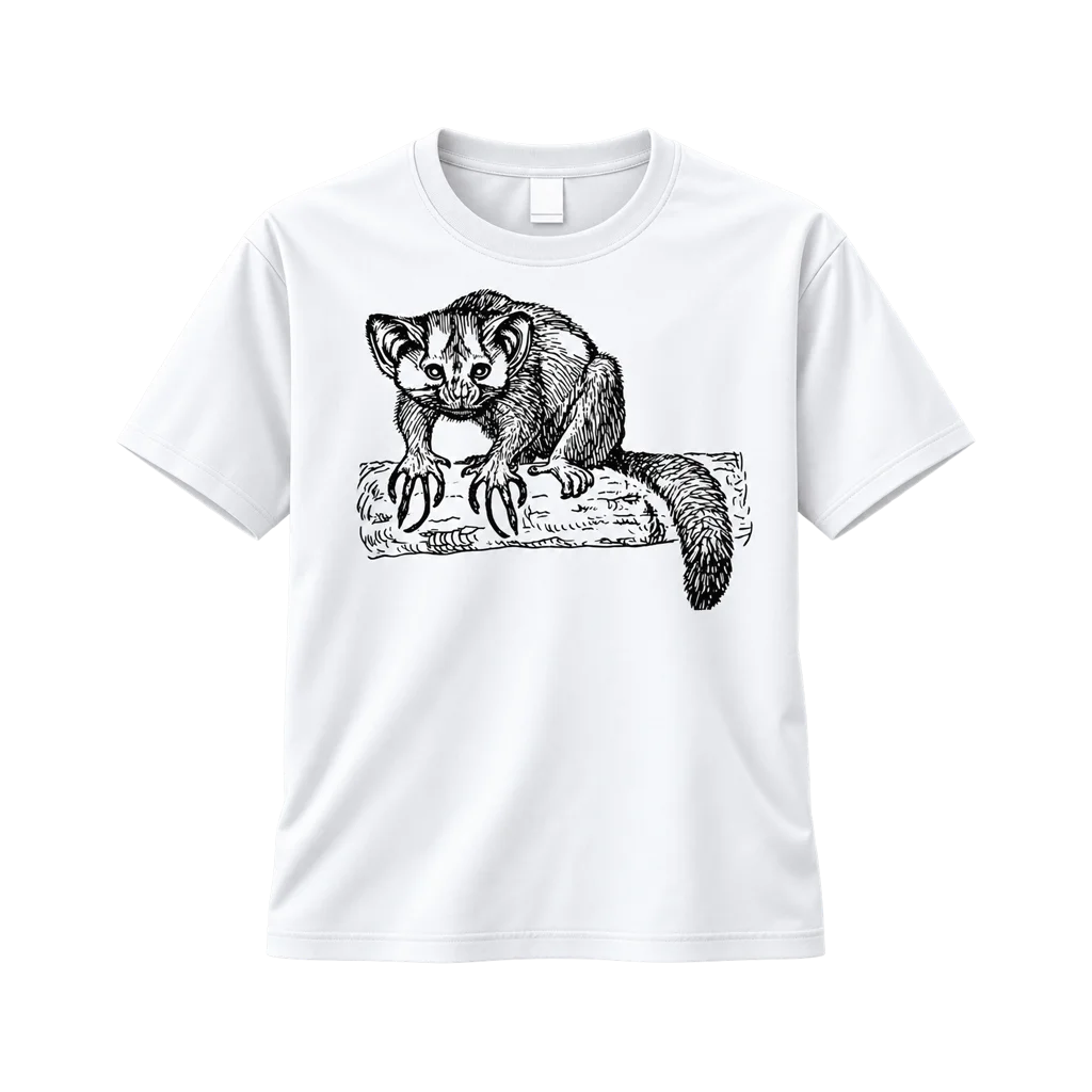 Madagascar Aye-Aye Sketch T-Shirt
