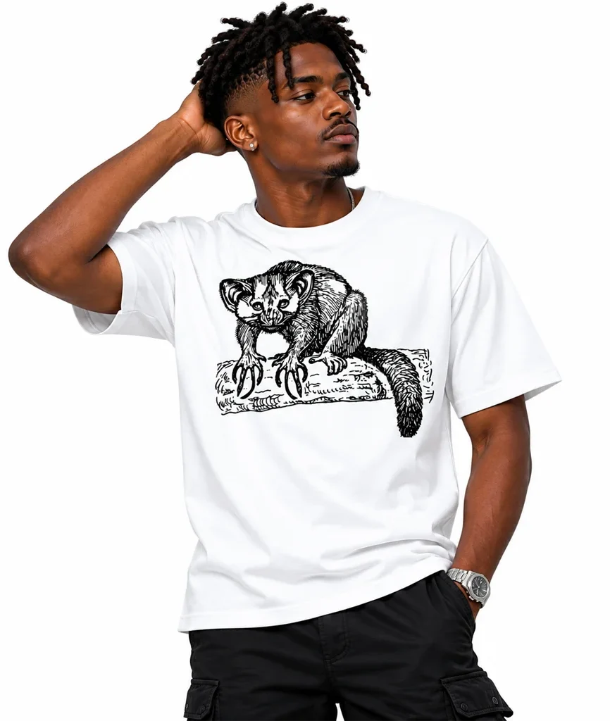 Madagascar Aye-Aye Sketch T-Shirt