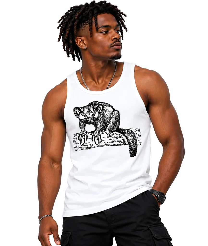 Madagascar Aye-Aye Sketch Tank Top