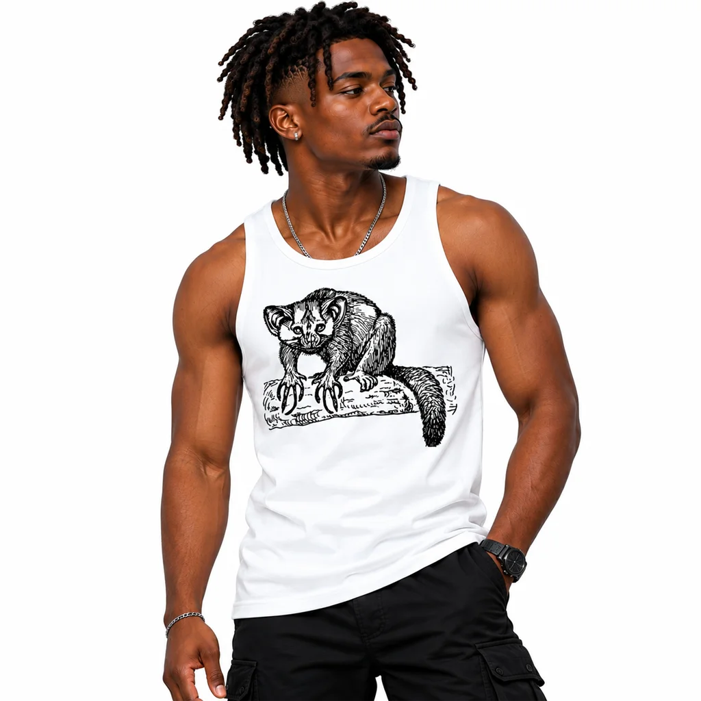 Madagascar Aye-Aye Sketch Tank Top
