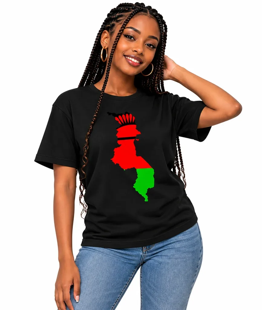 Malawi Map Flag T-Shirt