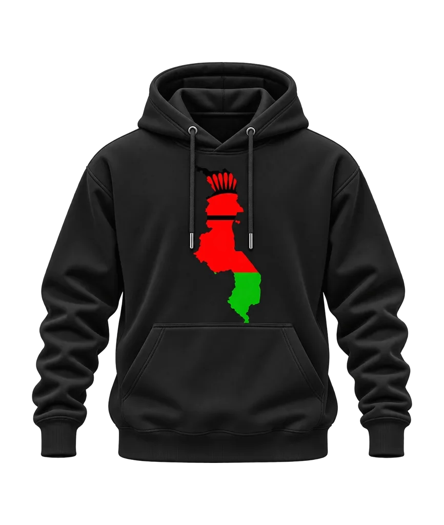 Malawi Map Flag Hoodie