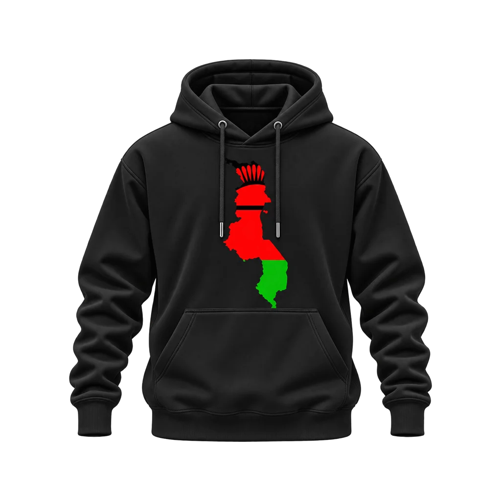 Malawi Map Flag Hoodie