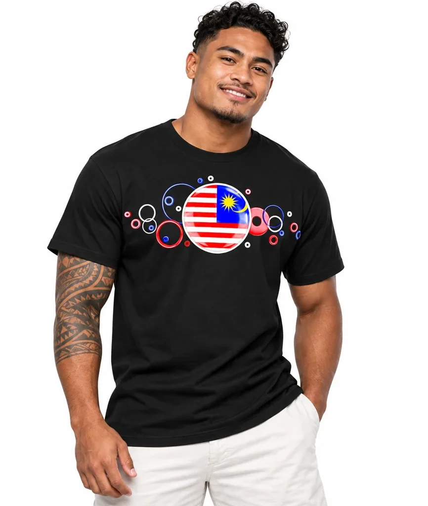 Malaysia Bubble Flag T-Shirt