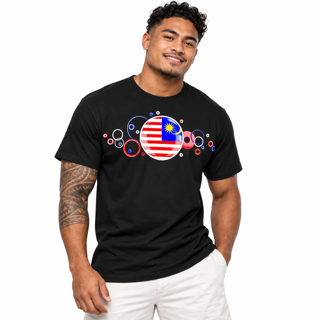 Malaysia Bubble Flag T-Shirt