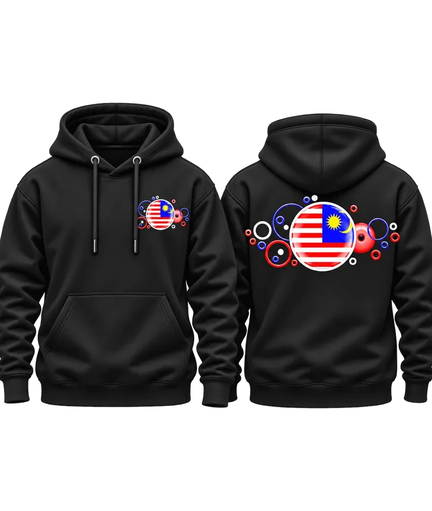 Malaysia Bubble Flag Dual-Print Hoodie