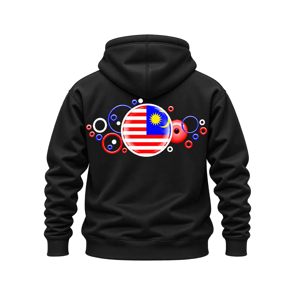 Malaysia Bubble Flag Dual-Print Hoodie