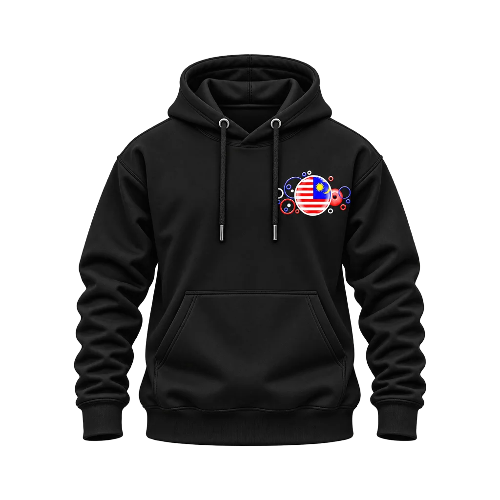 Malaysia Bubble Flag Dual-Print Hoodie