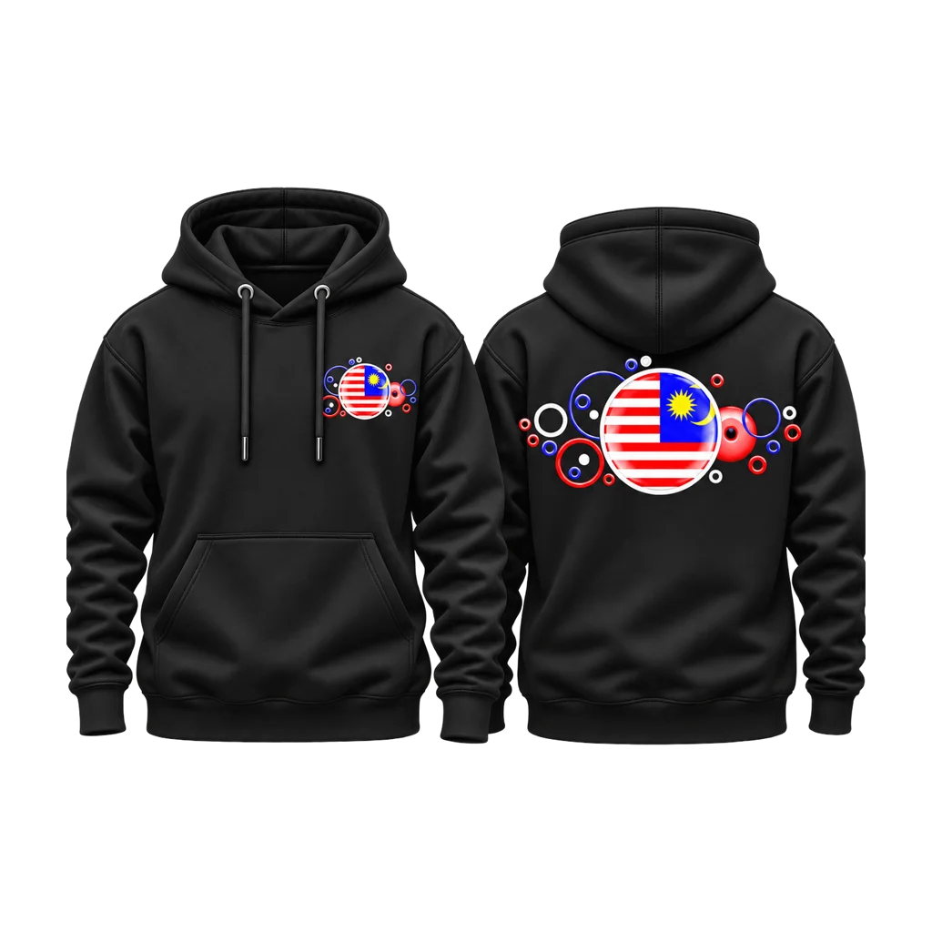 Malaysia Bubble Flag Dual-Print Hoodie