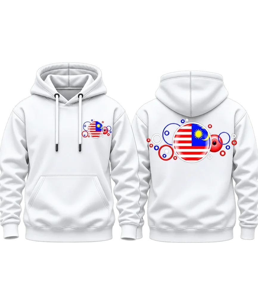 Malaysia Bubble Flag Dual-Print Hoodie