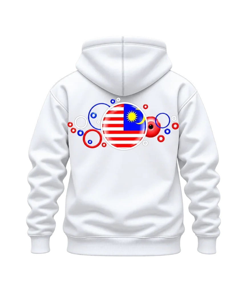 Malaysia Bubble Flag Dual-Print Hoodie