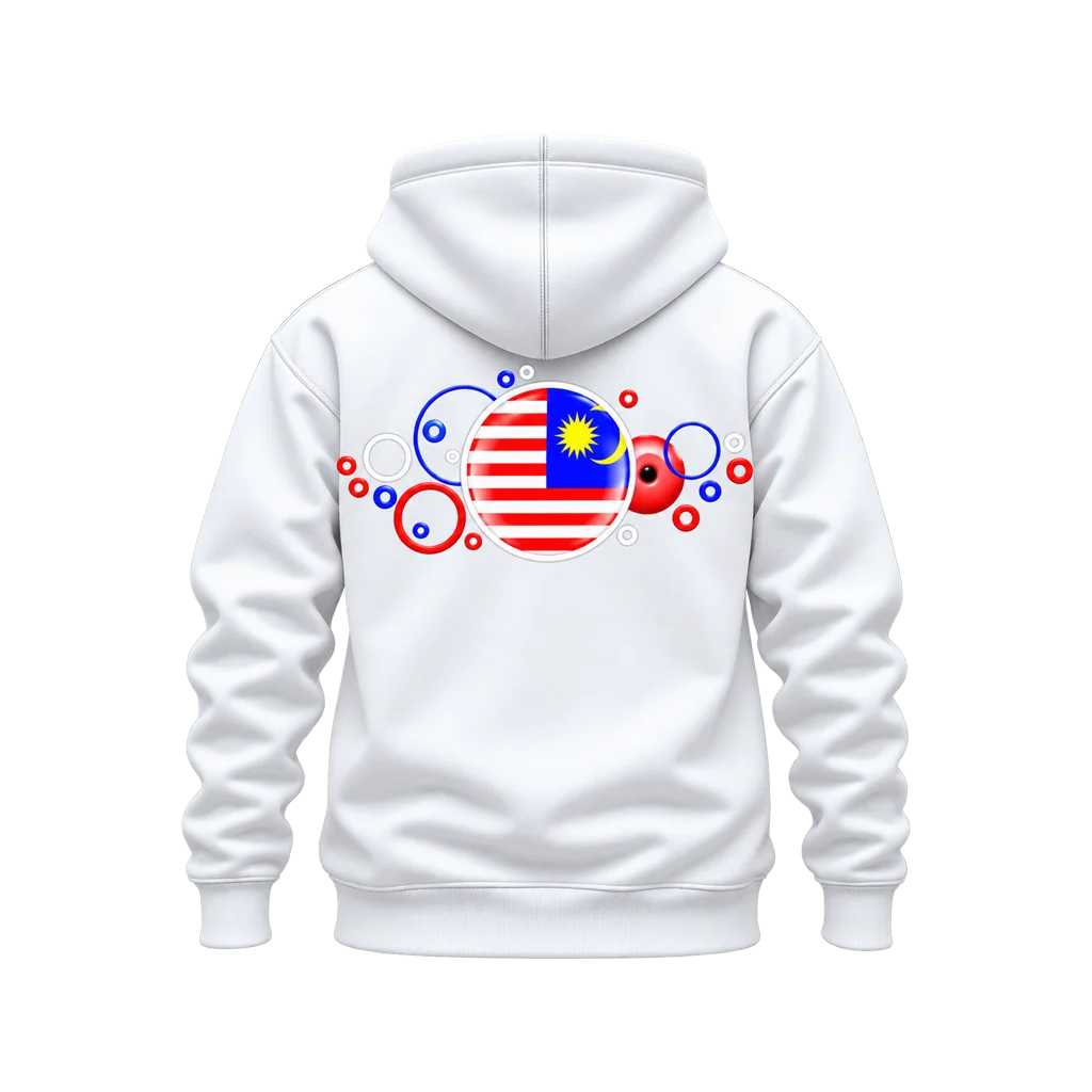 Malaysia Bubble Flag Dual-Print Hoodie