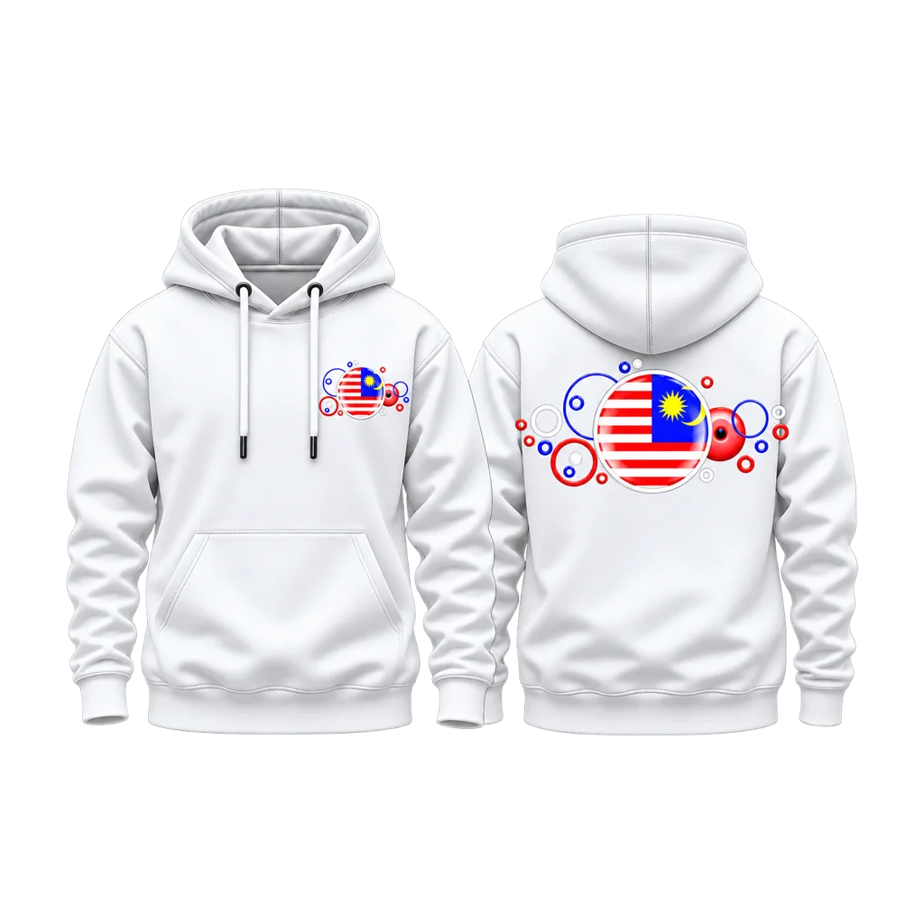 Malaysia Bubble Flag Dual-Print Hoodie
