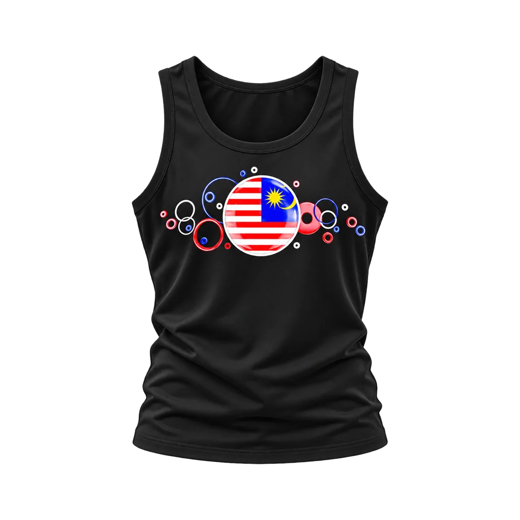 Malaysia Bubble Flag Tank Top