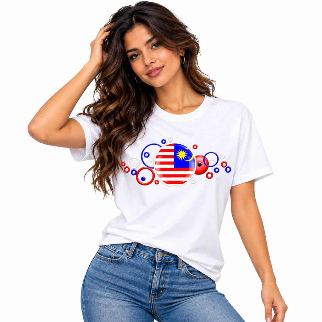 Malaysia Bubble Flag T-Shirt