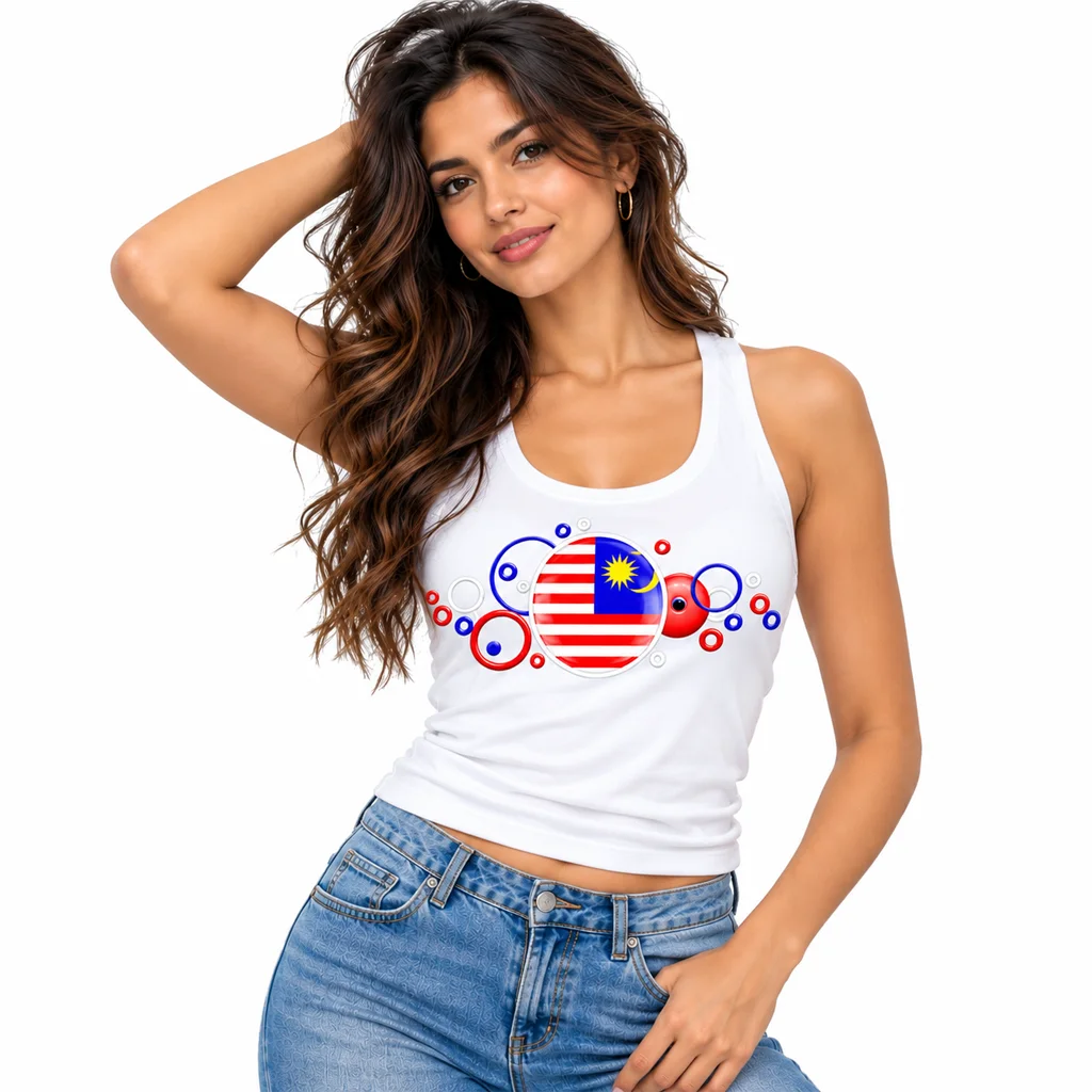 Malaysia Bubble Flag Tank Top