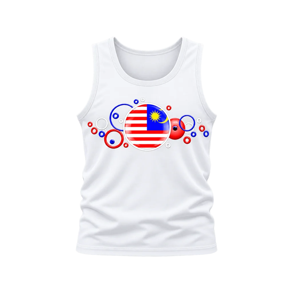 Malaysia Bubble Flag Tank Top
