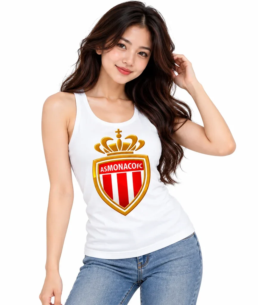Monaco Grand Prix AS Monaco FC Gold Crest Tank Top