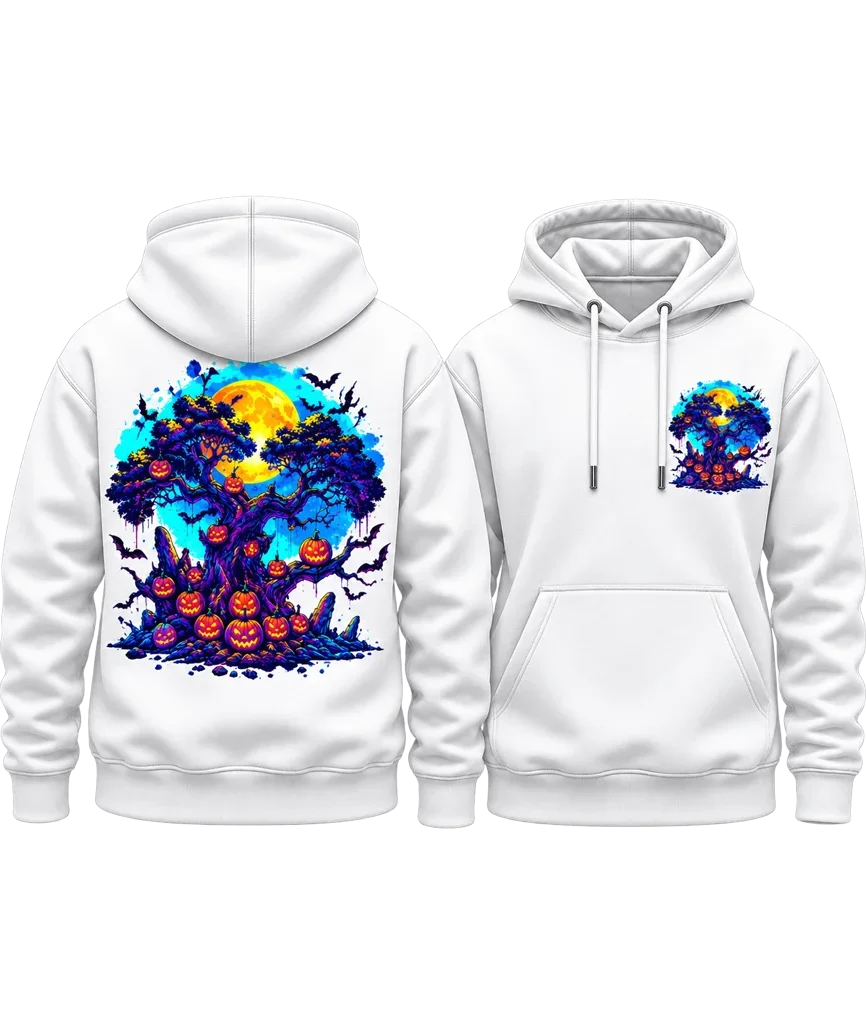 Nightmare Before Christmas Pumpkin Tree Dual-Print Hoodie