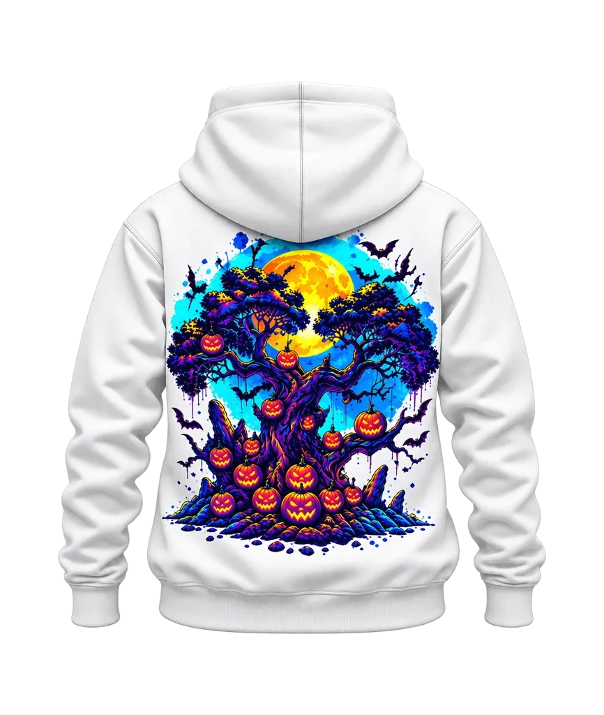 Nightmare Before Christmas Pumpkin Tree Dual-Print Hoodie