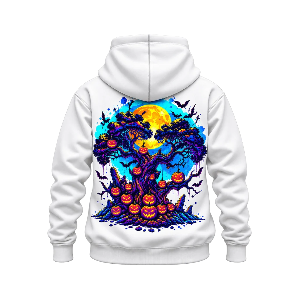 Nightmare Before Christmas Pumpkin Tree Dual-Print Hoodie