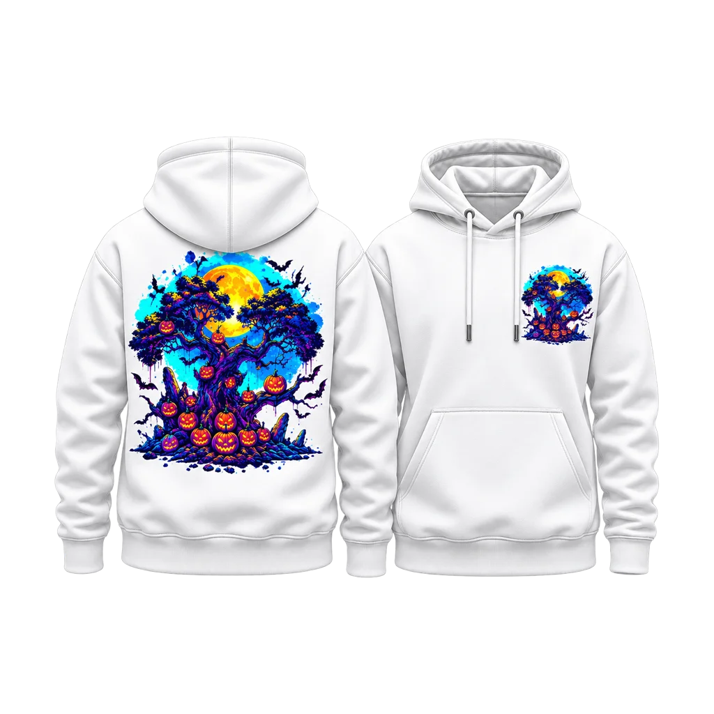 Nightmare Before Christmas Pumpkin Tree Dual-Print Hoodie
