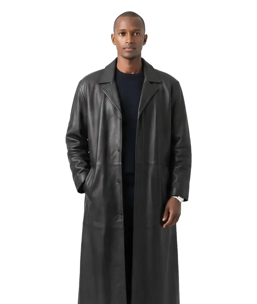 Oversized Leather Duster